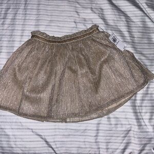 Old navy bottoms,  gold pleaded skirt